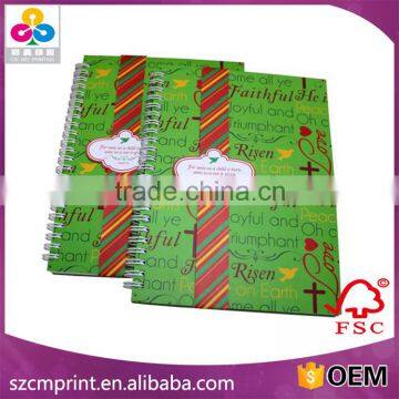 Concealed wire-o binding hand-made book printing/Gloss paper book printing with best price