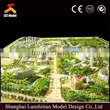 Real estate building model with lighting Control system.