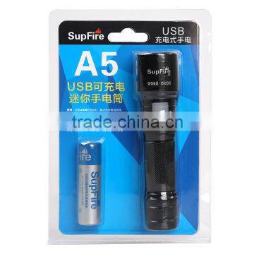 USB Flashlight Torch Light A5 photo-3