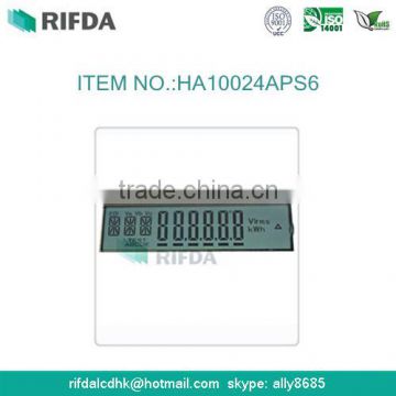 6 digit 7 segment transflective energy meter lcd display