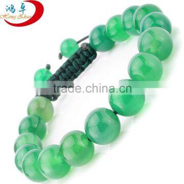 2015 hot style for women natural Green Aventurine crystal bracelet