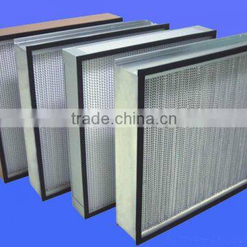 0.3um Minipleat air purifier hepa filter