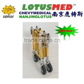 Aluminum alloy golden coffin trolley