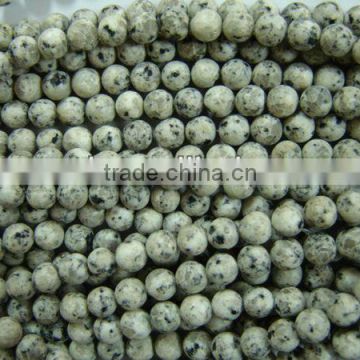 Gemstone marble 14mm round beads jewelry