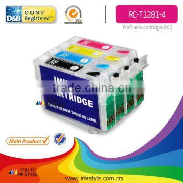 Inkstyle refill ink cartridge for epson s22 (T1281-5/4color)