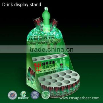 supermarket acrylic drink display stand