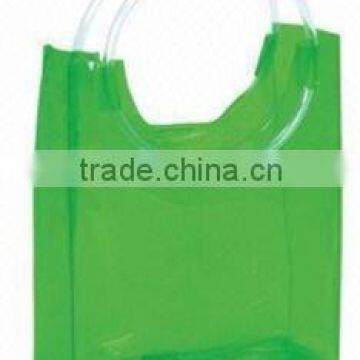 Clear PVC pouch with tube handle