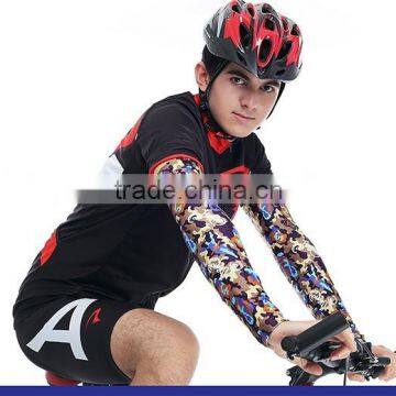 top rated quality printed spandex seamless cycling arm sleeve in sales