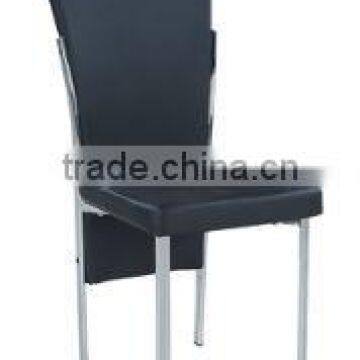 PU Dining Chair with chromed leg