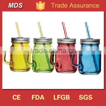 Various Design Mason Jar Preserving Glass Jar With Lid and Straw Supplier's Choice photo-5