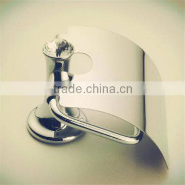 2015 zhejiang factory brass bathroom toilet paper holder chrome finished