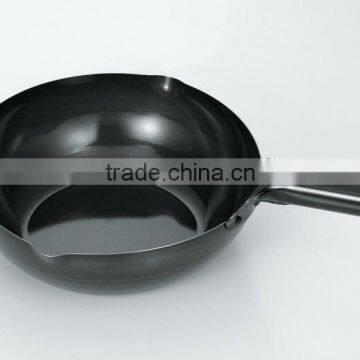 Quality IH iron wok pan 22cm(8.66in) for kitchen