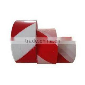 Non adhesive safety white and red PE marking tape