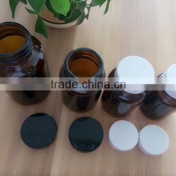 Different capacity Amber Glass Bottles For Tablet Wide Mouth for sale                        
                                                Quality Choice