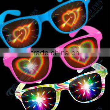 colorful customized hearts 3d effect glasses                        
                                                Quality Choice