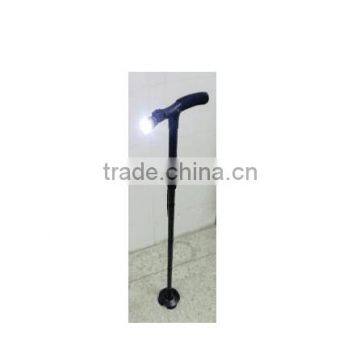 eight adjustable walking stick for elders hand collapsible walking stick for disabled with LED light