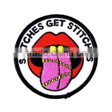 Beautiful High Quality Woven Merrow Border Iron on Paper on Patches photo-3