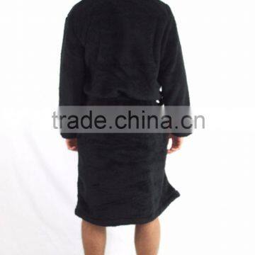 Wholesale Warm Winter Men's Thick Fleece Bathrobe photo-2