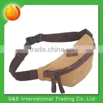 Hot sale portable multifunctional canvas waist bag men