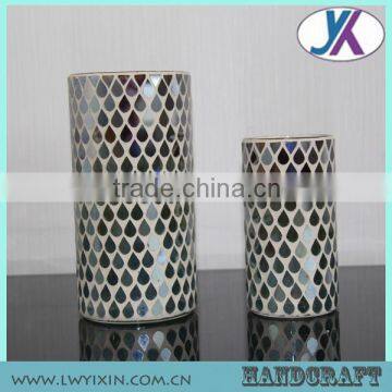 Fashion Colored Mosaic Lamp Shap Tealight Holder