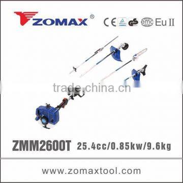 gas powered 26cc portable multifunctional garden tools for grass pruning