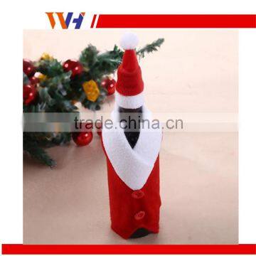2015 Xmas Decoration Christmas Bottle Cloth Red Wine Cloth Bottle Cover
