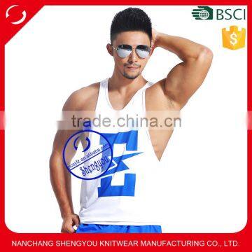 Bodybuilding Racerback Tank Top, Gym Muscle Stringer