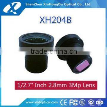 3 megapixel 1/2.7" 2.8mm with IR filter sport mini camera lens