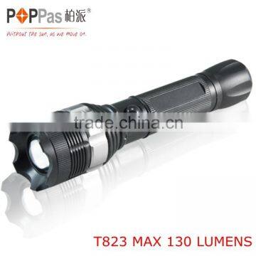POPPAS T823 XPE 3W zoom adjustable led flashlight