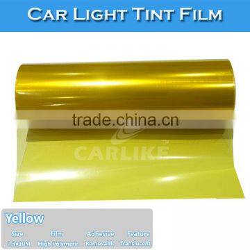 H8007 Lemon Yellow 0.3*10M Low Price Car Light Tint Vehicle Headlight