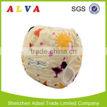 Alva New Pattern Summer Beach Style Swim Diaper Reusable Swimming Diaper photo-3