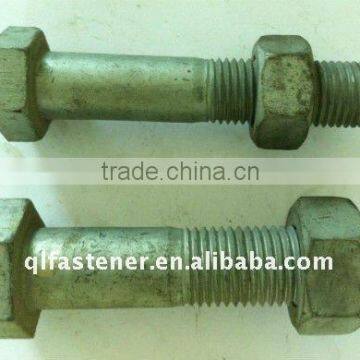 M36*80 hexagon bolt bolt nut and washer grade 4.8 din931 din933