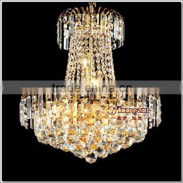 Prompt Shipping Royal Empire Golden Crystal chandelier Light French Crystal Ceiling Pendant Lights