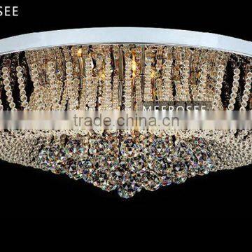 Modern Crystal Murano Glass Chandelier Hanging Ceiling Light Round MD3136