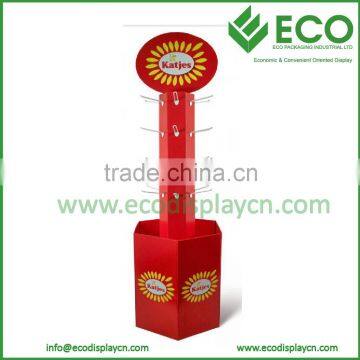 Cheap Hook Cardboard Display Pop Up Cardboard Display Stands