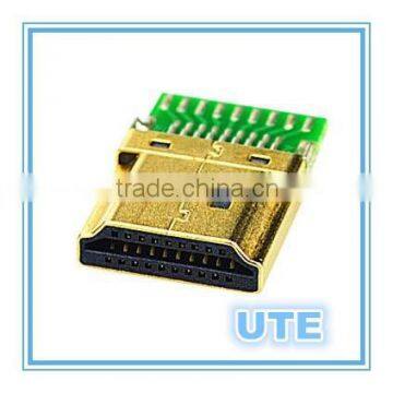 HDMI A type 90 degree DIP 19P