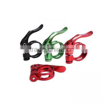 31.8/34.9mm Anodized Colors Bicycle Seat Clamp Road Bike Quick Release Bike Seat Clamp