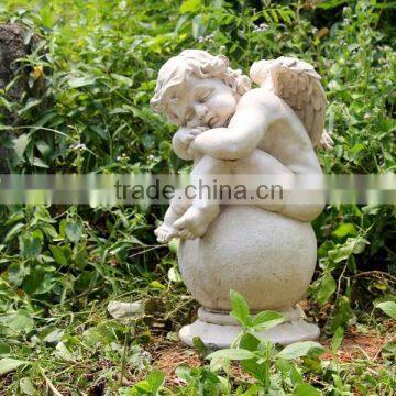 Polyresin outdoor angel statue garden decor for sale                        
                                                Quality Choice