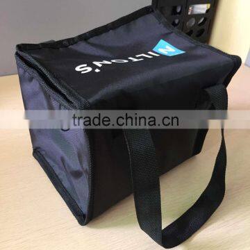 Portable Double Handles Customized 210D Polyester Thermal Insulated Freezer Bag With Front Pocket Quality Choice photo-6