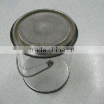 round tin pvc gift boxes with handle