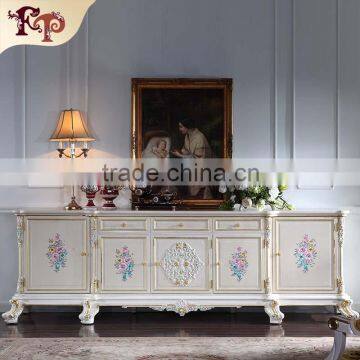 french furniture TV cabinet european furniture - roylty leaf gilding handcraft cabinet