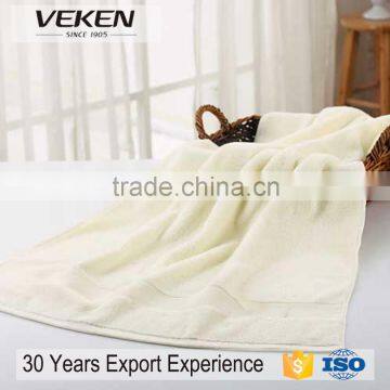veken products ISO9001 supplier eco-friendly white bamboo bath towel