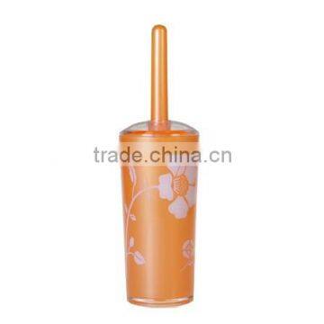 Orange Plastic Toilet Brush