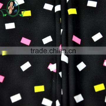 new design african polyester warp knitted spandex printed fabric