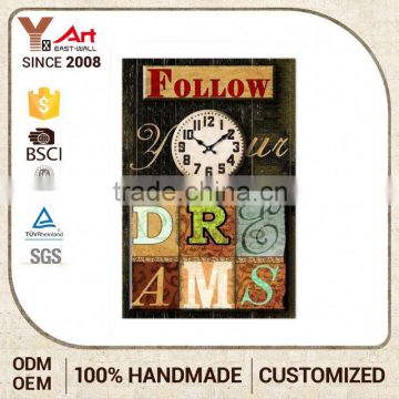 Exceptional Quality Cheap Prices Sales 3D Custom Sign Advertising Plaque With Clock