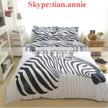 Bedding set 4pcs Twill fabrics with horse print Bedding bedding set bedding fabric