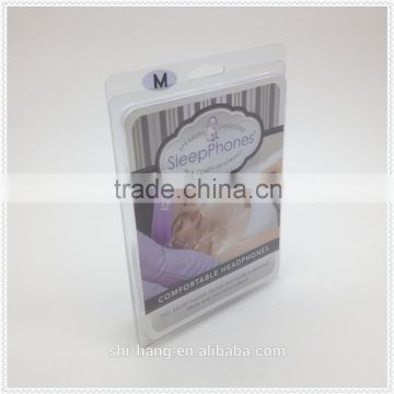 Plastic PET PVC blister clamshell packing with inner paper card