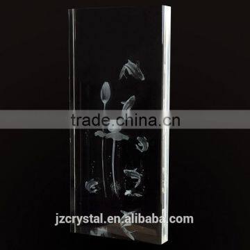 3D Laser indoor glass stair railings