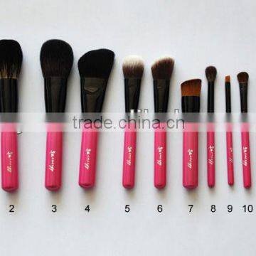 13 pcs Makeup Brush Sets Goat Hair Makeup Tool Kits Powder Blush Flat Eyeshadow Eyebrow Comb Eyeliner Cosmetic Brush