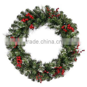 Top-selling artificial decorative christmas wreaths flower garland wholesale